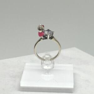 Hello Kitty 3D Sterling Silver S925 Cubic Zirconia CZ Ring Women’s Size 6 NEW